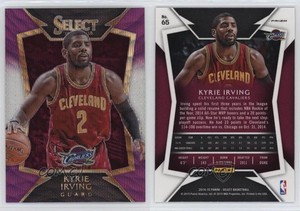 2014-15 Panini Select Concourse Purple & White Prizm Kyrie Irving #65