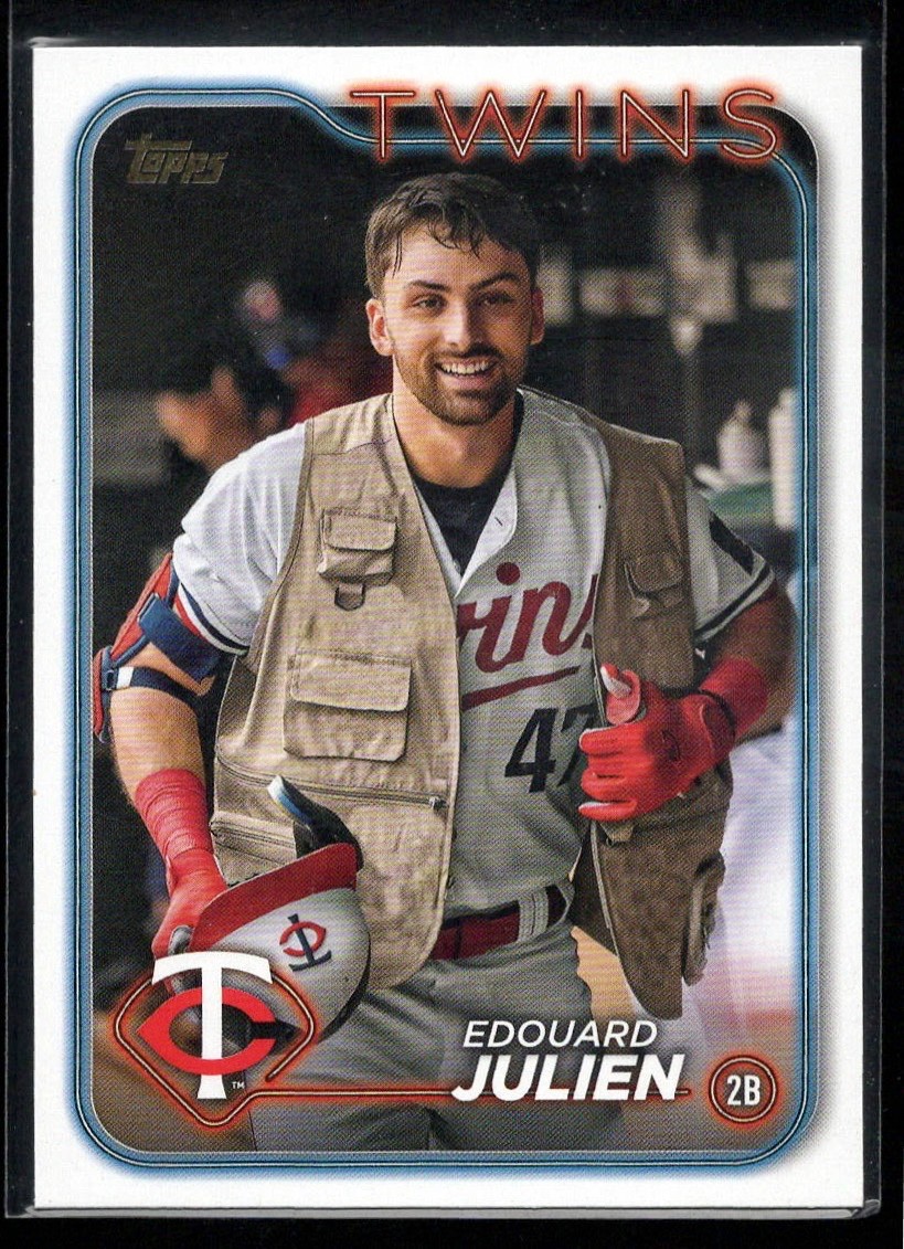 2024 Topps Series 2 #596 Edouard Julien Golden Mirror Image Variation Twins SSP