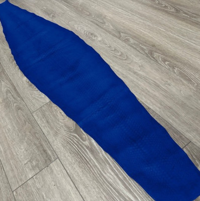 Royal Blue Genuine Python Leather real hide snake skin short tail Rattle Boa 167