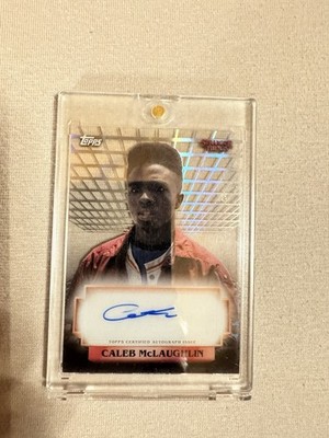2025 Topps High Tek Stranger Things Caleb McLaughlin as Lucas Sinclair Autogramm