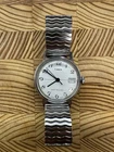 Timex Sprite 1974 Vintage Unisex Wrist Watch White Crosshair Dial Date 30mm