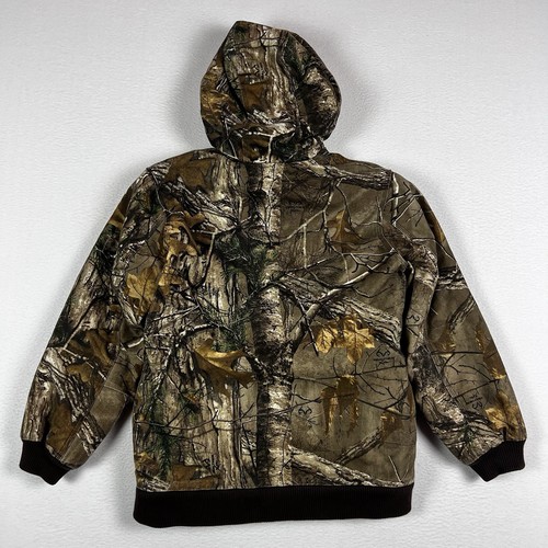 Carhartt Realtree Camo Jacket Youth XL 18/20 Adult Small Hunting Fishing Quilted - Picture 5 of 8