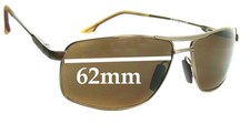 SFx Replacement Sunglass Lenses fits Maui Jim MJ207 Kapena - 62mm Wide