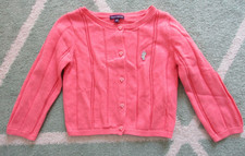 Lachsrosa Kinder-Weste mit Strickmustern in G...