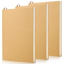 3 Pack 8.5 x 11 Inch Hardcover Sketchbook, Unlined Blank Notebook Journal, 12...