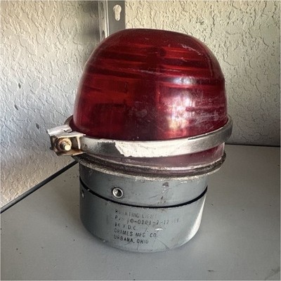 Grimes Rotating Strobe/Beacon Warning Light Red 14 VDC MPN 70-0101-7-12