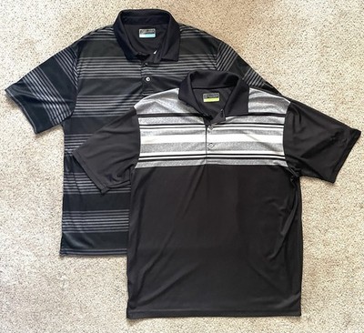 PGA Tour Pro Series - Black Polo 2 Shirts Bundle - Men's Size Large