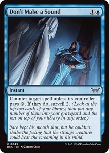 Don't Make a Sound #49 Foil Common Duskmourn: House of Horror MTG