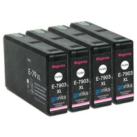 4 Magenta Tintenpatronen Ersetzen Epson T7903 (79XL) Non-Oem / Kompatibel