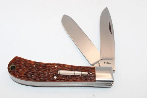 ENRIQUE PENA CUSTOM JUMBO BULLET TAPPER TRADITIONAL SLIPJOINT KNIFE