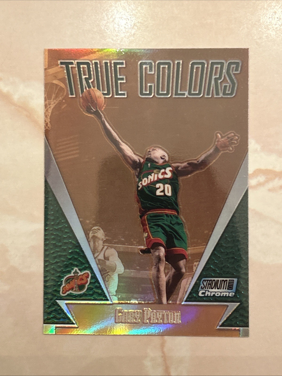 Gary Payton #TC1 Basketball Cards 1999 Stadium Club Chrome True Colors trading card — raw and PSA graded price guide
