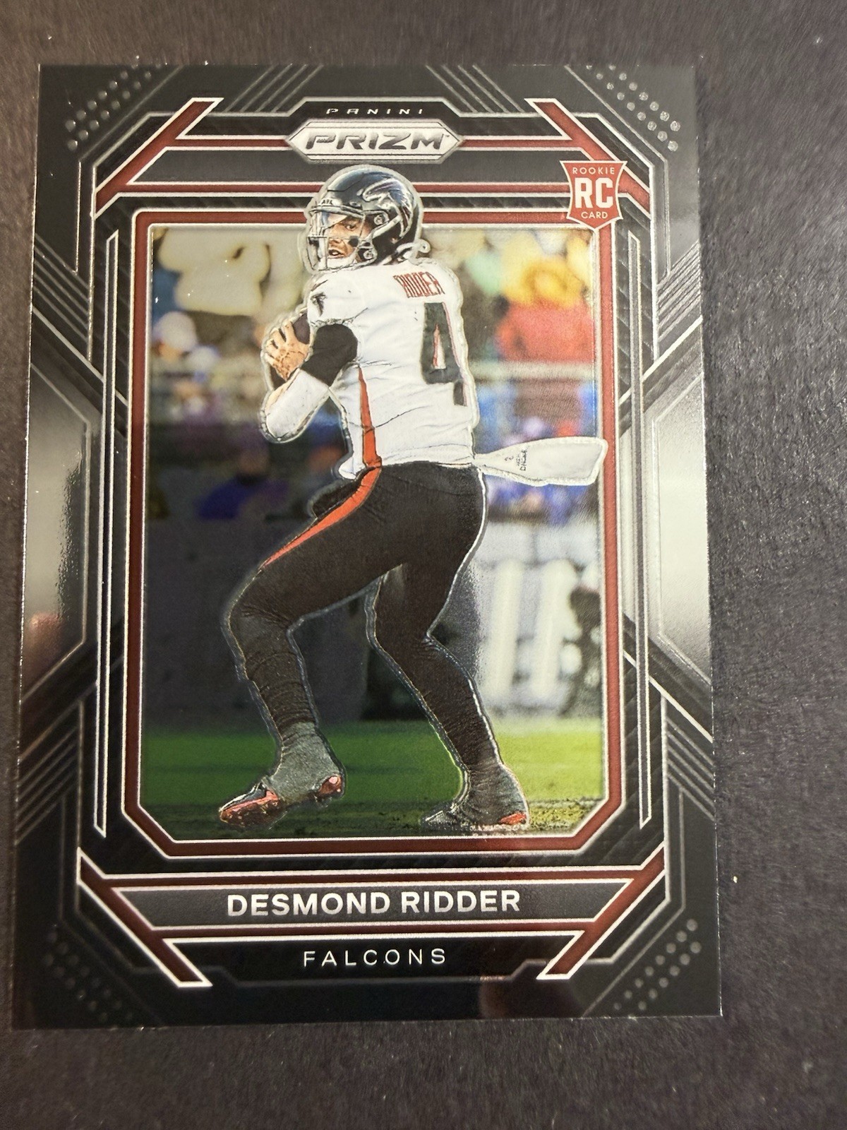 2022 Chronicles Prizm Black #PB-9 Desmond Ridder Falcons RC Cincinnati