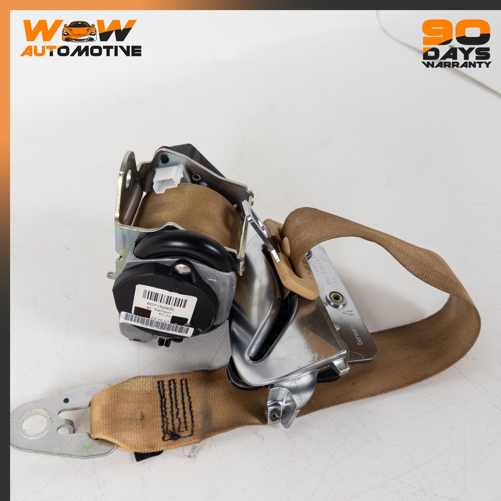 07-13 BENTLEY CONTINENTAL GTC GT FRONT RIGHT PASSENGER SIDE SEAT BELT OEM