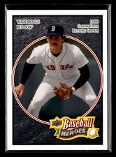 Wade Boggs - 2008 Upper Deck Baseball Heroes Black #34 Boston Red Sox