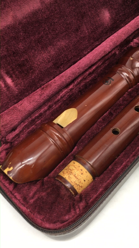 YAMAHA Blockflöte Tenor BAROCK Konzert Musik Instrumente mit Koffer aus Japan - Video 1 von 1