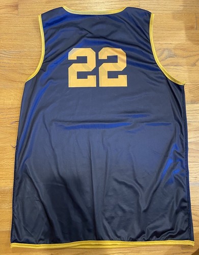 Men’s Small Golden State Warriors Jersey Practice Reversible NBA Blue Retro #22 - Picture 8 of 9