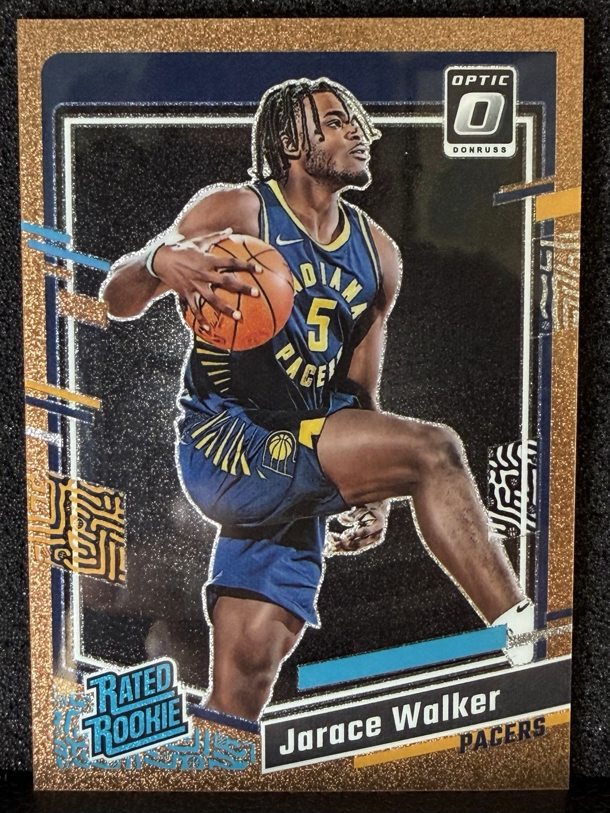 2023 Panini Donruss Optic Rated Copper Glitter Prizm /99 Jarace Walker Rookie RC