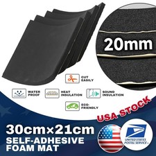 20MM Black Foam Sheet Self Adhesive Rubber Padding Neoprene Sponge Rubber Mat