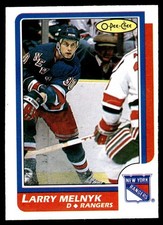 1986-87 O-Pee-Chee VTG OPC Hockey Larry Melnyk Rookie New York Rangers #95