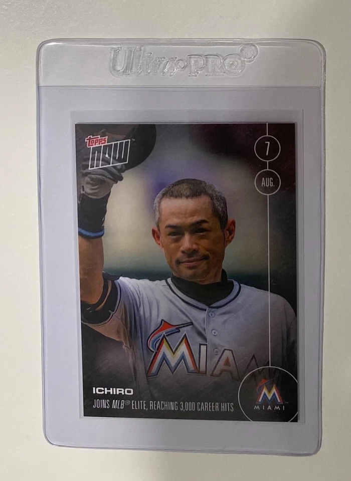 2016 TOPPS NOW #327-A ICHIRO • Joins MLB Elites Reaching 3,000 Career Hits - Image 2 of 3