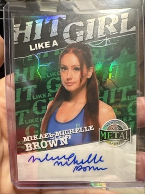 MIKAEL-MICHELLE BROWN HIT LIKE A GIRL AUTO 2025 LEAF WOMEN OF SPORT
