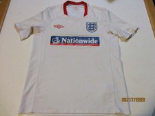 ENGLAND NATIONAL FOOTBALL TEAM VINTAGE 2000s UMBRO SOCCER JERSEY SM