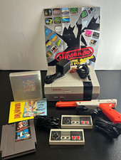 Nintendo NES-001 Console Bundle w/ Zapper, 2 Controllers, 2 Games and Poster!