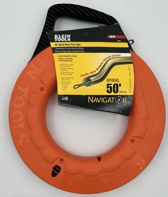 New Klein Tools 50  Spiral Steel Fish Tape