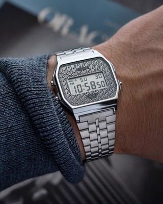 Casio A159WEVJ-7 Limited Edition Made in Japan Silver Digital Watch New