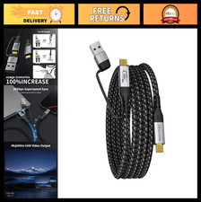 10FT USB A to USB C Cable, 20Gbps High Speed Data Transfer, 4K UHD Video, Fast C