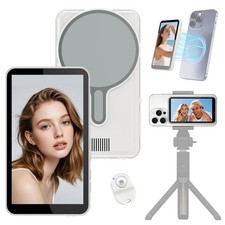 Vlog Selfie Monitor Screen for iPhone 7-16 Series Android, Magnetic Back Camer