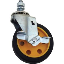Rock N Roller Multi-Cart 4x1" G-force Caster with Brake for R2 R6, 2-Pack