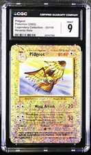 CGC 9 MINT Pidgeot 33/110 Legendary (Collection) Reverse Holo Pokemon Card on eBay