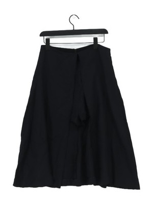Rosetta Getty Damen Midirock UK 10 schwarz 100% Viskose Midi Skort