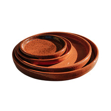 Untersetzer für Patinatopf Blumentopf Pflanzkübel Keramik Herbstorange