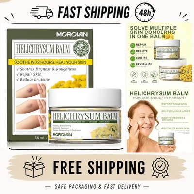 Morovan Bruise Balm Helichrysum Skin Cream Burns Redness 2 fl oz