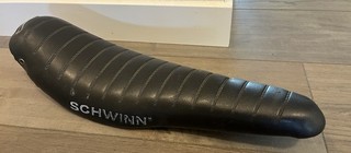 Vintage 1970's 80's Schwinn Stingray Person's 18" Full Size Black Banana Seat