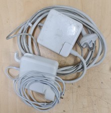 Lot (2) Apple Classics Macbook Power Supplies MagSafe 1 ORIGINAL + 1 Replacement