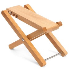 4-Position Wood Guitar Foot Rest Stool, Folding Guitar Stool with Adjustable ...
