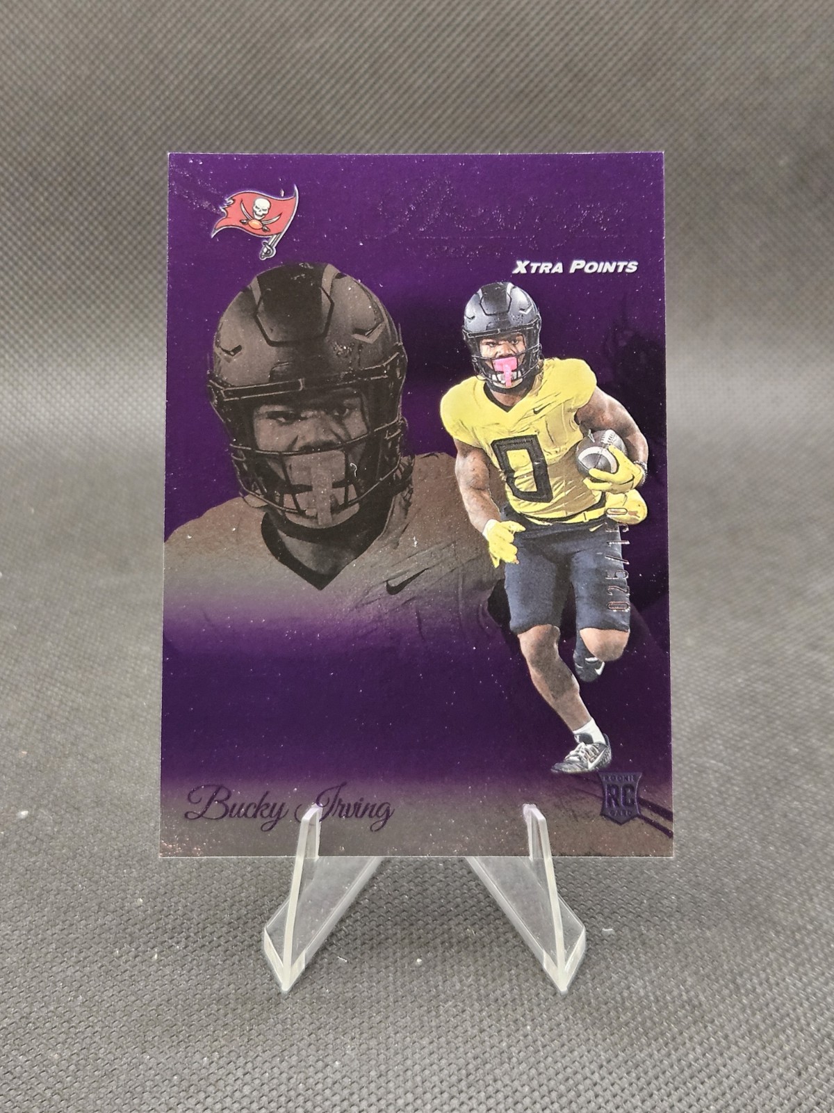 Bucky Irving 2024 Panini Prestige Xtra Points #379 Rookie Purple Foil /150