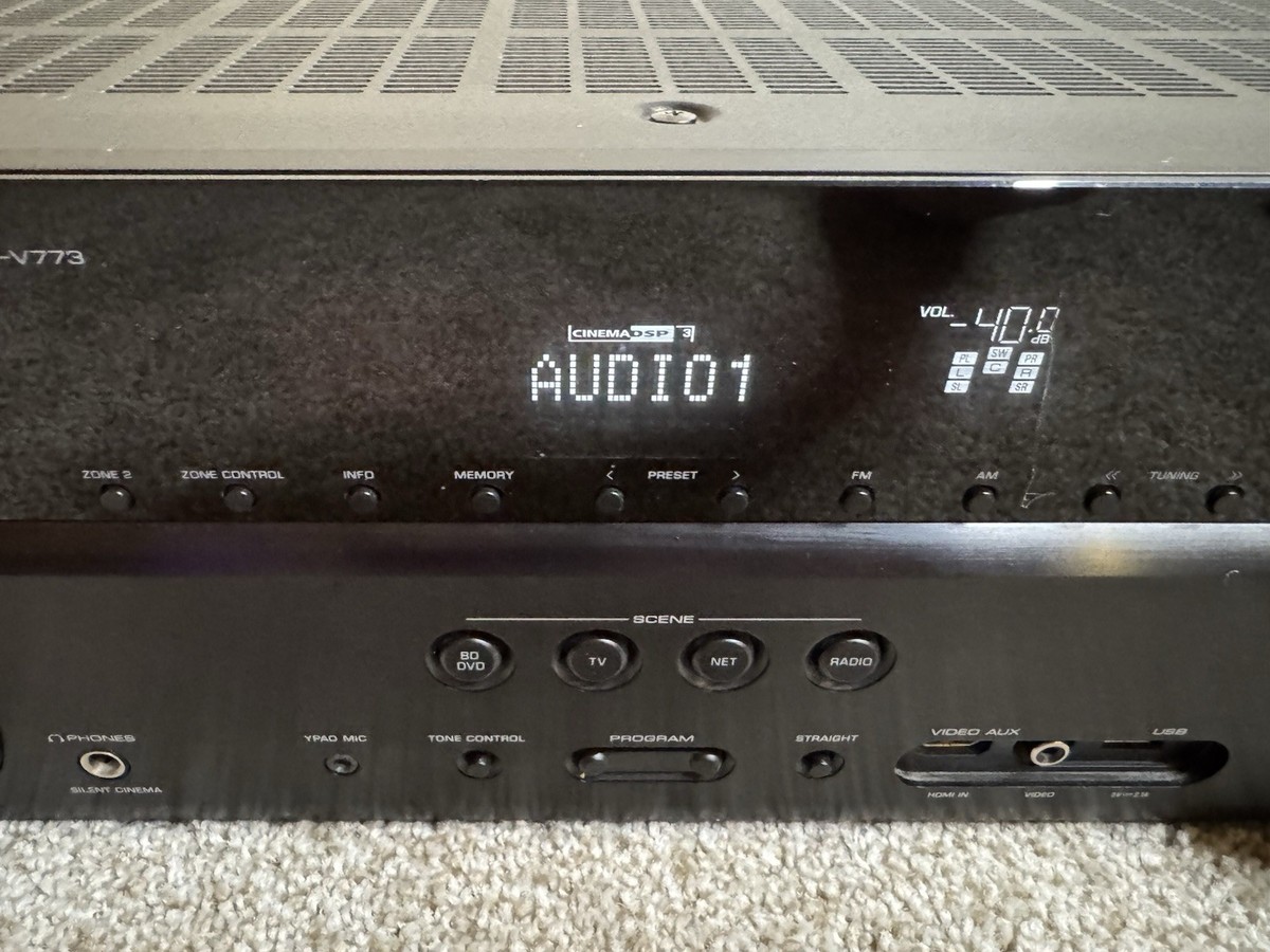 Yamaha RX-V773 Network 7.2 Receiver DLNA AirPlay Bi-amp 3D 4K
