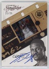 2012-13 Panini Signatures Signatures Film Red 21/25 Bernard James #194 Auto e1e
