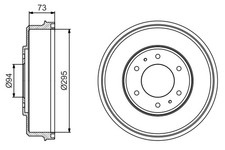 Tambour de frein Mitsubishi PAJERO
