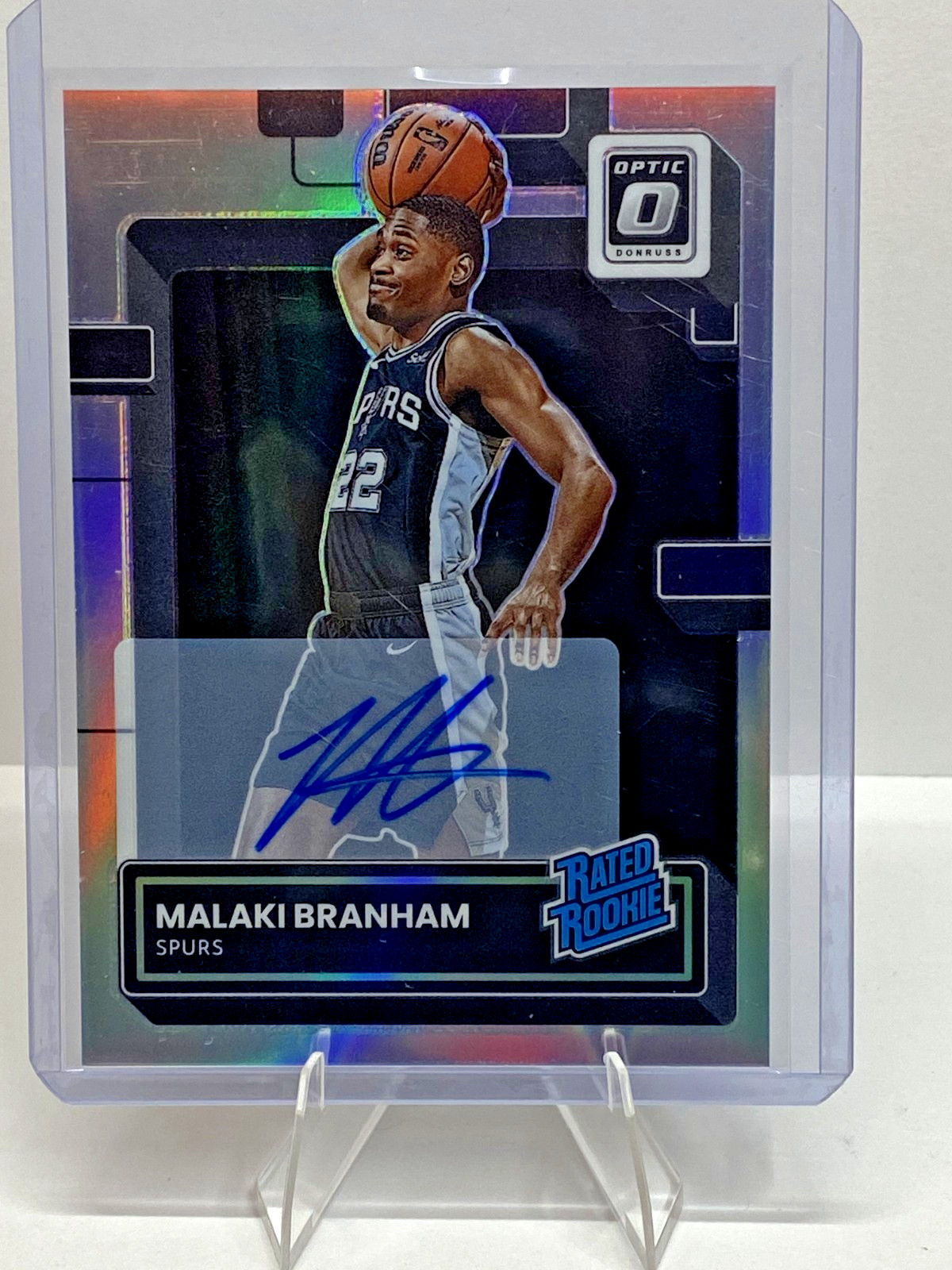 2022-23 Panini Donruss Optic Rated Rookie #222 Malaki Branham AUTO