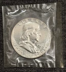 1961 Franklin Half Dollar Proof 90% Silver Coin US Mint 50C