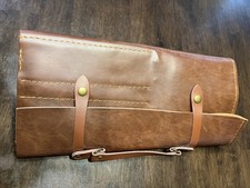 Leather Knife Roll Bag  Chef Knife Case with Handle