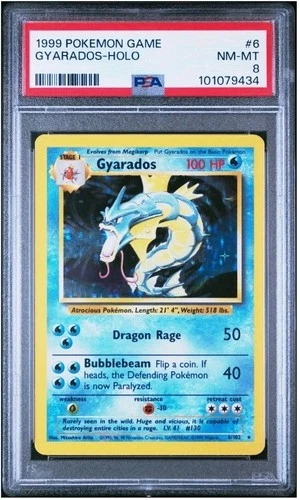 Gyarados 006/102 Base Set Holo Psa 8