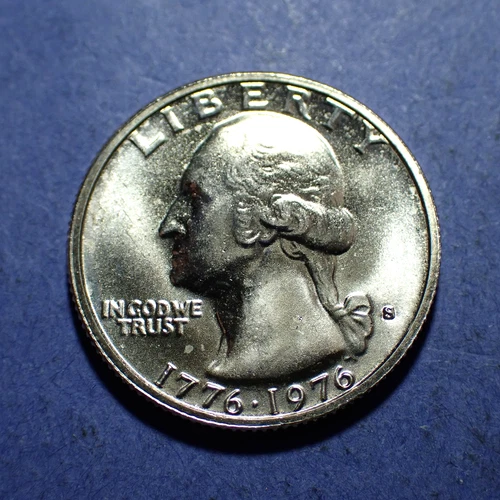 1976-S Bicentennial 40% Silver Washington Quarter  BU