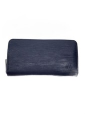 Louis Vuitton Long Wallet Zippy Epi Electric Leather Blk Men Used