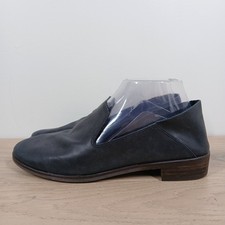 Lucky Brand Cahill Loafers Women 8 Black Leather Slip On Almond Toe Loafers